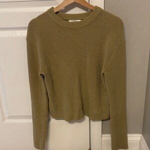 Vince olive green Ribbed Sweater